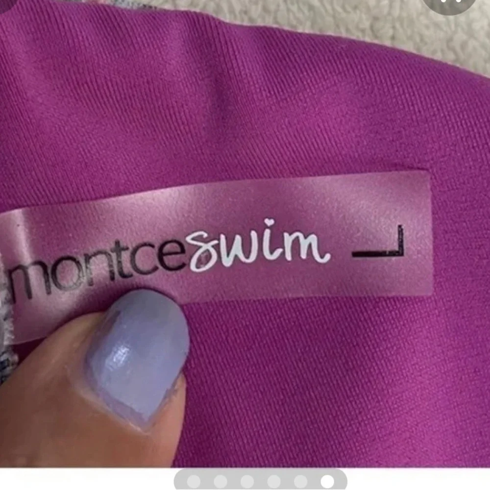 Montce Swim Purple Bikini Top Sz L - Picture 5 of 5